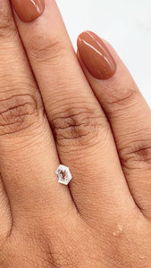 0.38ct | E/VS2 Hexagon Shape Step Cut Diamond - Modern Rustic Diamond