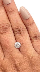 1.16ct | Salt & Pepper Round Shape Brilliant Cut Diamond - Modern Rustic Diamond