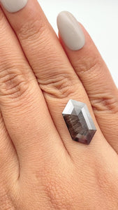 4.63ct | Rustic Hexagon Shape Step Cut Diamond - Modern Rustic Diamond