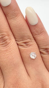 0.66ct | Rustic Hexagon Shape Rose Cut Diamond - Modern Rustic Diamond