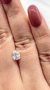 1.31ct | M/VS1 Oval Shape Old Mine Cut Diamond (GIA) - Modern Rustic Diamond
