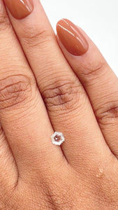 0.35ct | E/VVS2 Hexagon Shape Step Cut Diamond - Modern Rustic Diamond