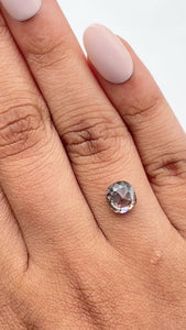 1.77ct | Salt & Pepper Cushion Shape Rose Cut Diamond - Modern Rustic Diamond