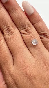1.32ct | Salt & Pepper Cushion Shape Rose Cut Diamond - Modern Rustic Diamond