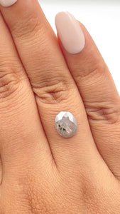 1.90ct | Rustic  Oval Shape Rose Cut Diamond - Modern Rustic Diamond