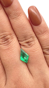 1.63ct | Green/ Kite Shape Step Cut Diamond - Modern Rustic Diamond