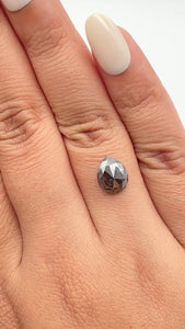 2.02ct | Rustic  Pear Shape Rose Cut Diamond - Modern Rustic Diamond