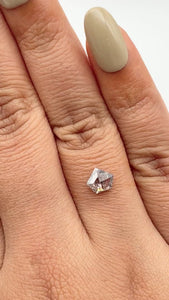 0.86ct | Rustic Shield Shape Rose Cut Diamond - Modern Rustic Diamond
