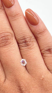 0.39ct | E/VVS2 Hexagon Shape Step Cut Diamond - Modern Rustic Diamond