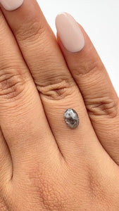 1.24ct | Rustic  Oval Shape Rose Cut Diamond - Modern Rustic Diamond