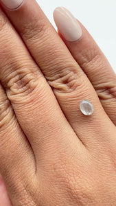 1.11ct | Salt & Pepper Oval Shape Rose Cut Diamond - Modern Rustic Diamond