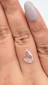 1.34ct | J/VS1 Pear Shape Rose Cut Diamond (GIA) - Modern Rustic Diamond