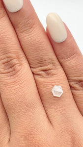0.82ct | Rustic  Hexagon Shape Rose Cut Diamond - Modern Rustic Diamond