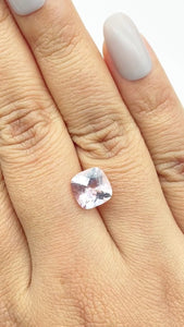 2.58ct |  Cushion Shape  Morganite - Modern Rustic Diamond