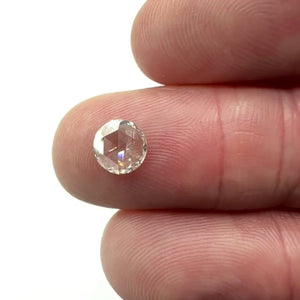 0.67ct | G/VVS2 Round Shape Rose Cut Diamond - Modern Rustic Diamond