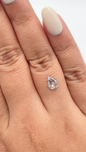 0.75ct | Rustic Pear Shape Rose Cut Diamond - Modern Rustic Diamond