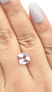 2.42ct |  Cushion Shape  Morganite - Modern Rustic Diamond