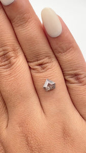 0.86ct | Rustic  Shield Shape Step Cut Diamond - Modern Rustic Diamond