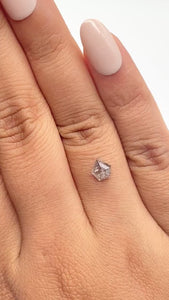 0.89ct | Rustic Shield Shape Step Cut Diamond - Modern Rustic Diamond