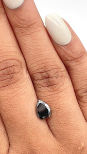 1.16ct | Black Pear Shape Brilliant Cut Diamond - Modern Rustic Diamond