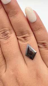 2.96ct | Rustic Kite Shape Step Cut Diamond - Modern Rustic Diamond