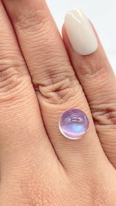 4.17ct |  Round Shape  Moonstone - Modern Rustic Diamond