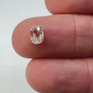 0.58ct | H/VVS2 Cushion Shape Rose Cut Diamond - Modern Rustic Diamond