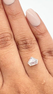 1.40ct | Rustic Shield Shape Step Cut Diamond - Modern Rustic Diamond