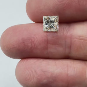 1.40ct | K/IF Princess Shape Brilliant Cut Diamond (GIA) - Modern Rustic Diamond