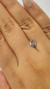 1.01ct | Salt & Pepper Cushion Shape Brilliant Cut Diamond - Modern Rustic Diamond