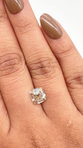 2.62ct | U-V/VS2 Octagonal Shape Step Cut Diamond (IGI) - Modern Rustic Diamond