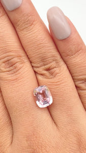 2.78ct |  Cushion Shape Step Cut Morganite - Modern Rustic Diamond
