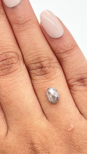 1.22ct | Rustic Oval Shape Rose Cut Diamond - Modern Rustic Diamond