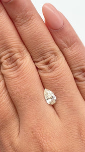 1.00ct | Champagne VVS Pear Shape Brilliant Cut Diamond - Modern Rustic Diamond