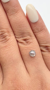 0.84ct | Rustic  Hexagon Shape Rose Cut Diamond - Modern Rustic Diamond