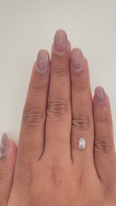 1.12ct | Salt & Pepper Oval Shape Rose Cut Diamond - Modern Rustic Diamond