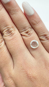 1.71ct | Light Color VVS Round Shape Rose Cut Diamond - Modern Rustic Diamond