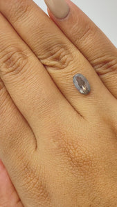 1.15ct | Salt & Pepper Oval Shape Rose Cut Diamond - Modern Rustic Diamond