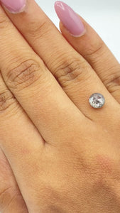 1.09ct | Salt & Pepper Round Shape Rose Cut Diamond - Modern Rustic Diamond