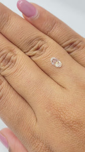0.41ct | D/VS1 Oval Shape Rose Cut Diamond - Modern Rustic Diamond