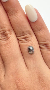 1.22ct | Rustic  Oval Shape Rose Cut Diamond - Modern Rustic Diamond