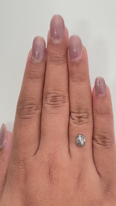 1.34ct | Rustic Oval Shape Rose Cut Diamond - Modern Rustic Diamond