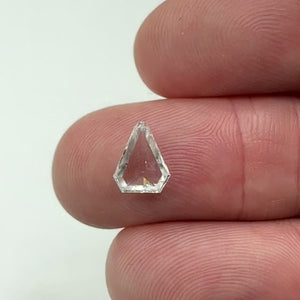 1.07ct | D/SI Shield Shape Rose Cut Diamond - Modern Rustic Diamond