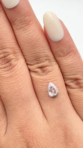 0.77ct | Rustic Pear Shape Rose Cut Diamond - Modern Rustic Diamond