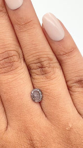 1.03ct | Rustic Oval Shape Rose Cut Diamond - Modern Rustic Diamond