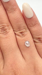 0.77ct | Rustic  Oval Shape Rose Cut Diamond - Modern Rustic Diamond