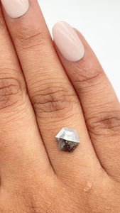 1.15ct | Rustic Hexagon Shape Rose Cut Diamond - Modern Rustic Diamond