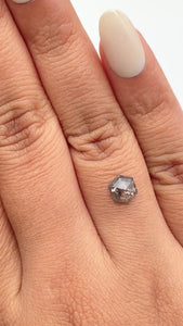 0.95ct | Rustic Hexagon Shape Rose Cut Diamond - Modern Rustic Diamond
