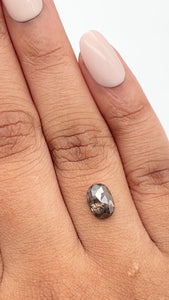 1.05ct | Rustic Oval Shape Rose Cut Diamond - Modern Rustic Diamond