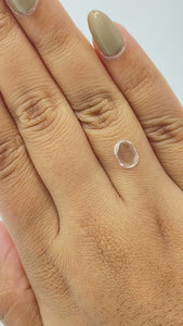 0.57ct | G-H/VS Oval Shape Rose Cut Diamond - Modern Rustic Diamond